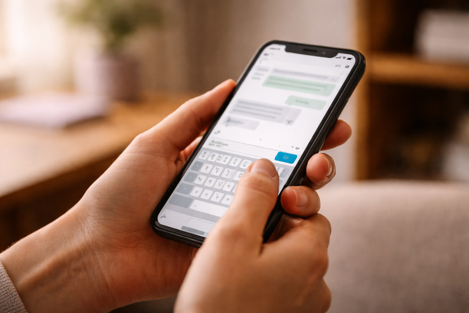 Espacio tranquilo con luz natural, silla junto a una ventana y una mesa con cuaderno cerrado, sensación de calma y orden